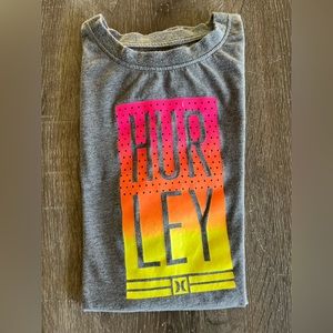 Hurley, T-Shirt, Youth XL, gray pink, like new